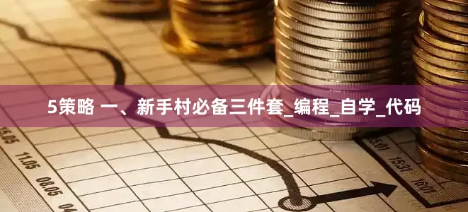 5策略 一、新手村必备三件套_编程_自学_代码