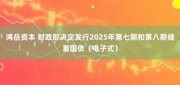 鸿岳资本 财政部决定发行2025年第七期和第八期储蓄国债（电子式）